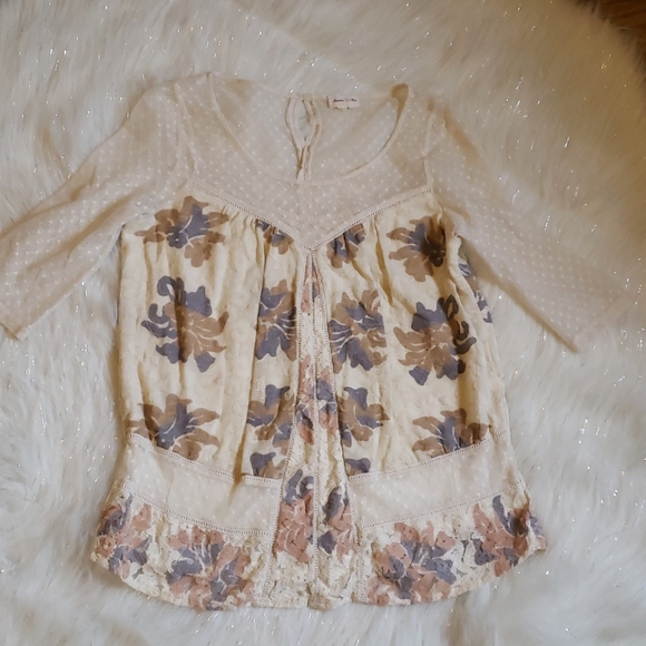 Anthropologie Tops - Anthropologie Meadow Rue Anna Lace Top. Sz M